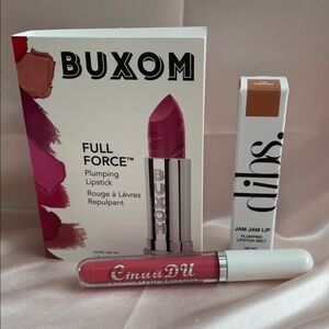 TRIO - Buxom, DIBS & CmmaDU Liquid Lipstick - NEW